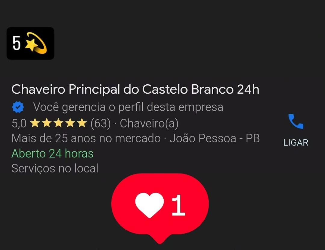 Chaveiro Principal 24h - JP em João Pessoa, Paraíba - 5 estrelas no Google
